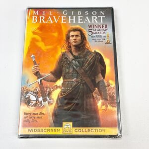 Braveheart DVD Widescreen Mel Gibson Drama Scottish Hero Region 1 NEW SEALED‎